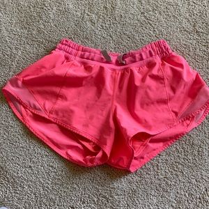 Pink Lululemon shorts
